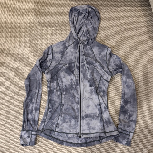 lululemon athletica Jackets & Blazers - Lululemon Define Jacket with Hoody- Grey Tie-Dye Zip-Up